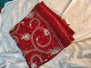 Elegant Red Saree