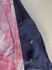 Pink Tie-Dye Tee &amp; Blue Pants Set