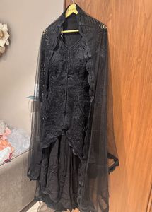 Elegant Black Ethnic Sharara Suit