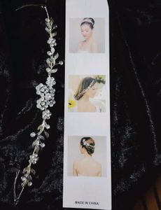 Bridal Crystal Flower Hair Vine Headband