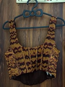 Zara Print Corset Top