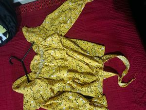 Puffed Sleeve Yellow Top