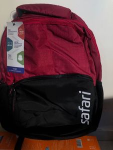 Safari Backpack - Red and Black