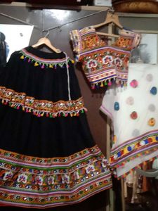 Black Garba Choli For Women