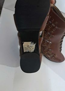 Brand New Lace Up Heeled Boots
