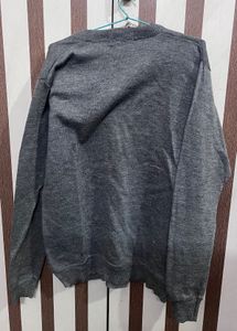 Gray G-4 V-Neck Sweater