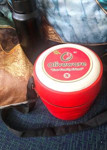 Microwave safe Lunch Box + Stainless steel Bottle