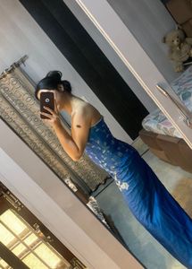 Teal Pretty Tubeless Gown ❤️🌸🦋