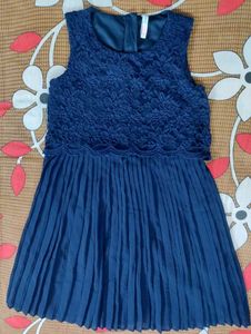 Girls Navy Blue Dress