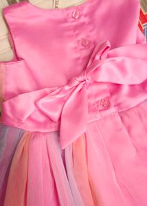 Pantaloons Baby Pink Party Frock Ideal For Gifting