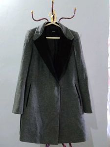 wool and cashmere Gray Coat