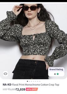 Floral Crop Top - NA-KD Style