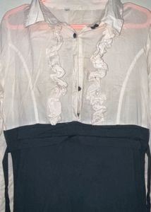 Elegant Two-Tone Dress