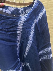 Blue Tie-Dye Blouse
