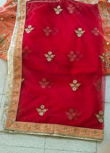 Fancy Choli With Stitch Blouse And Dupatta