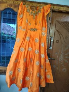 Orange Embroidered set