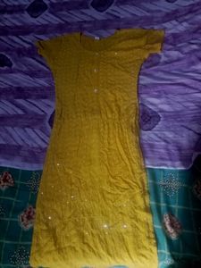 Elegant Mustard Kurta