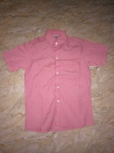 Boys Red Checkered Shirt