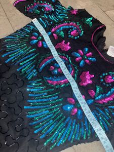 Black Sequence Party Dress