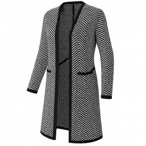Chic Black & White Cardigan