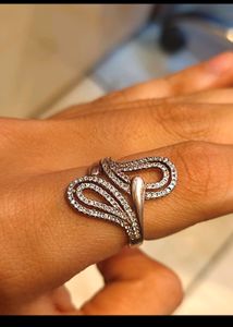 Beautiful Rose Gold Polish Pure Silver 925 Ring