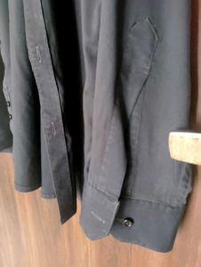 Black Button-Down Shirt