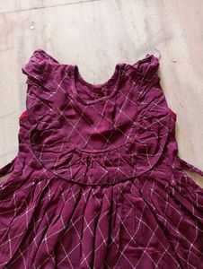 Cute Purple Girls Dress