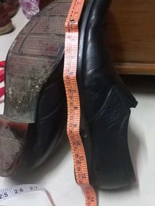 Leather Shoe Black Color
