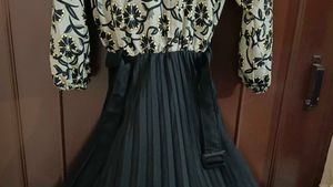 Grey And Black Dress