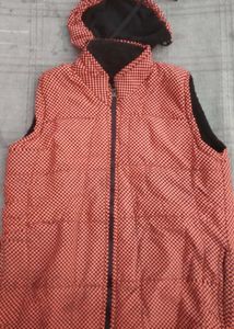 Checkered Sleeveless Jacket