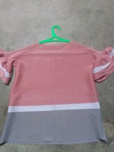 Color Block Tunic Top