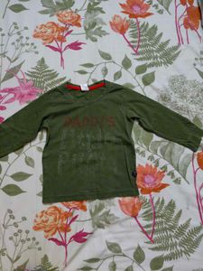 Baby Top Olive Colour