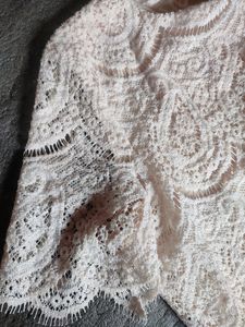 Elegant White Lace Dress