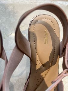 New Elegant Bronze Wedge Sandals