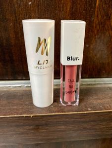 MyGlamm &amp; Blur India Lipstick Combo Of 2