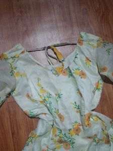 Floral anarkali Kurta Set