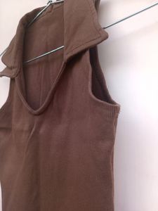 Brown ribbed top (UNUSED)