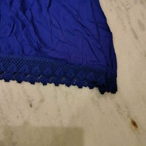 Royal Blue And golden Palazzo With Lace(Pick 1)