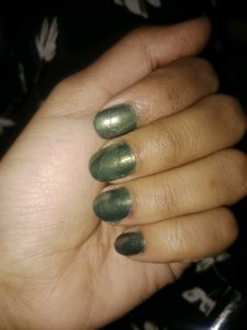 Metallic Green Nail Polish