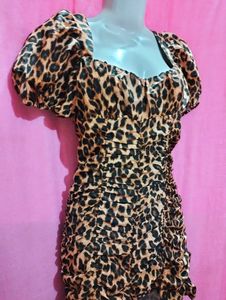 Leopard Print Mini Dress