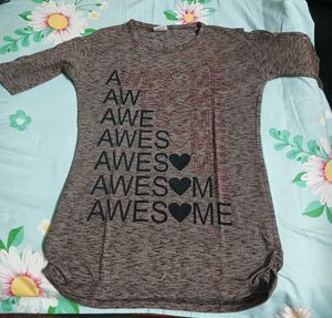 Awesome Heathered T-Shirt Size -30