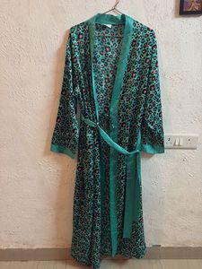 Pretty secrets Teal Animal Print Robe