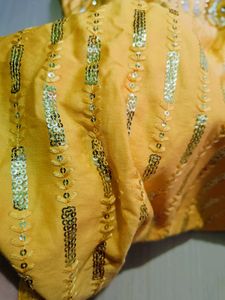 Yellow Embellished Salwar Kameez Suit