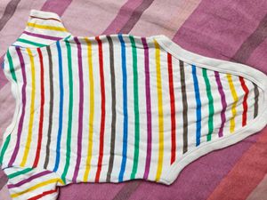 Rainbow Stripe Baby Bodysuit