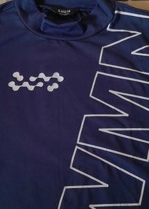 SHEIN Navy Graphic Crop Top