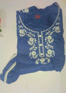 Crop Top And Kurti Set