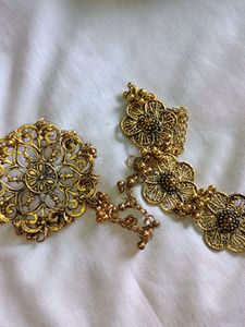 Necklace, Earrings And Bracelet With Ring