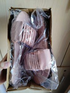 Ruched Detail Slip-On Sandals