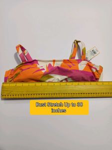 Tropical Print Bikini Set Size Large