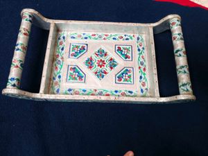 Meenakari Wooden Tray